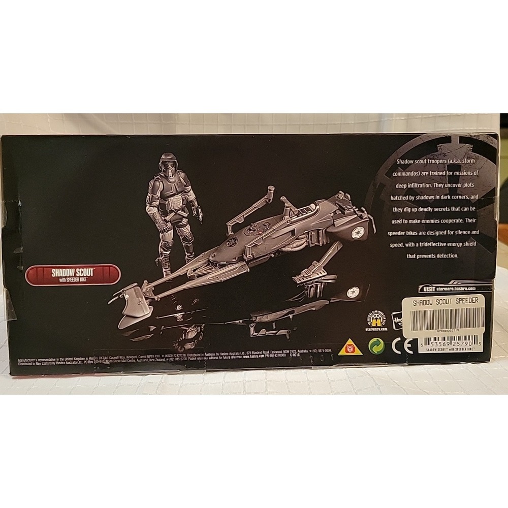 SDCC 2007 30th Star Wars Shadow Scout With Speeder Bike Figure NEW - Picture 5 of 5